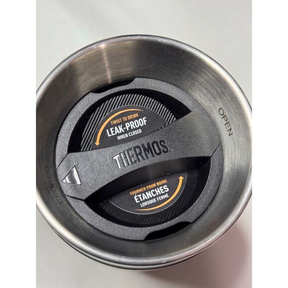 Thermos Stainless King 16 oz Vacuum Insulated Travel Mug with Handle Matte White - Picture 5 of 6